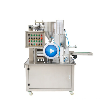 Factory price drinking water paper cup cup filling and sealing machine